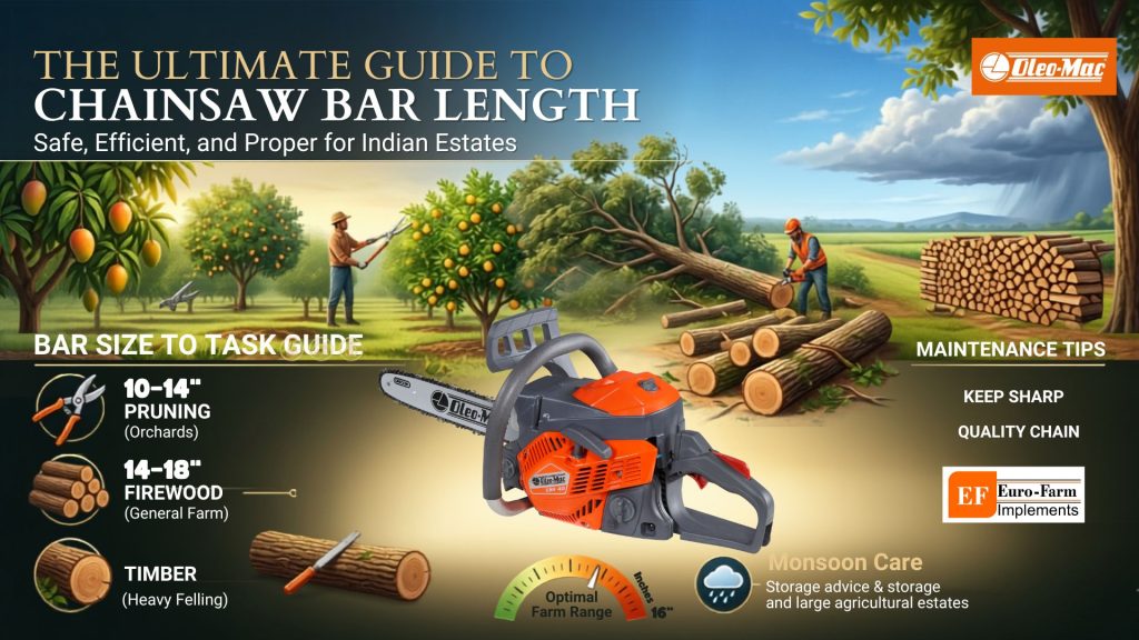 Chainsaw Bar Length Guide by Euro Farm